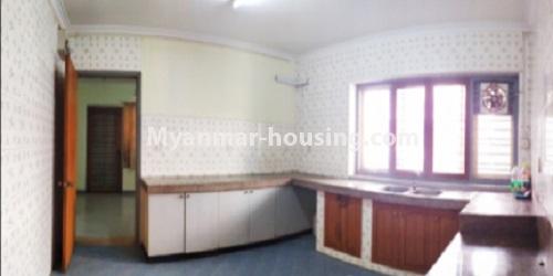 Myanmar real estate - for rent property - No.4726 - Two storey landed house for sale in F.M.I City, Hlaing Thar Yar! - kitchen view