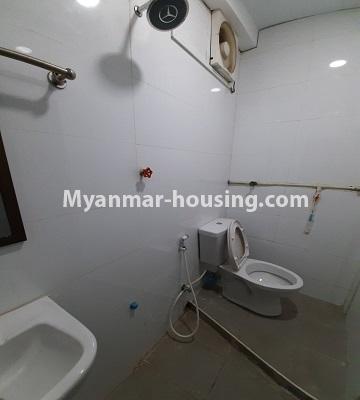 Myanmar real estate - for rent property - No.4729 - Furnished two bedroom mini condominium room for rent near Myaynigone, Sanchaung! - bathroom view