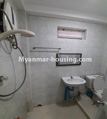 Myanmar real estate - for rent property - No.4729 - Furnished two bedroom mini condominium room for rent near Myaynigone, Sanchaung! - another bathroom view