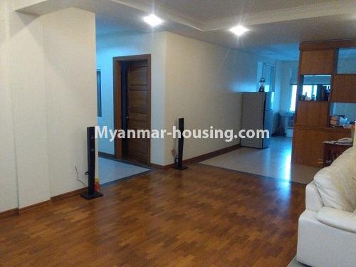 Myanmar real estate - for rent property - No.4730 - Furnished 3 BHK Myaynu Condominium room for rent in Sanchaung! - anothr view of living room