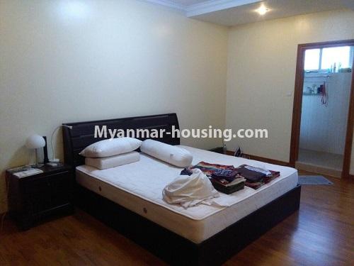 Myanmar real estate - for rent property - No.4730 - Furnished 3 BHK Myaynu Condominium room for rent in Sanchaung! - another master bedroom view