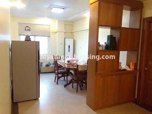 Myanmar real estate - for rent property - No.4730 - Furnished 3 BHK Myaynu Condominium room for rent in Sanchaung! - another view of dining area