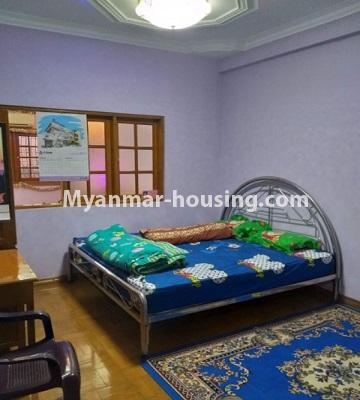 Myanmar real estate - for rent property - No.4732 - Furnished 2 BHK condominium room for rent in the centre of Yangon! - bedroom view