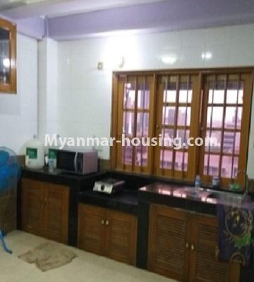 Myanmar real estate - for rent property - No.4732 - Furnished 2 BHK condominium room for rent in the centre of Yangon! - kitchen view