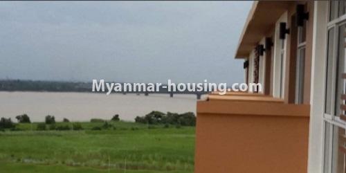 缅甸房地产 - 出租物件 - No.4733 - Furnished Duplex Penthouse for rent in Star City, Thanlyin! - river view from balcony