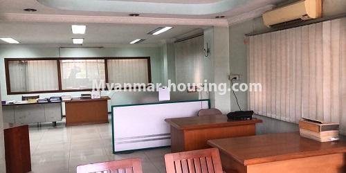 Myanmar real estate - for rent property - No.4739 - Large office room for rent on Ba Yint Naung Road, Kamaryut Township. - another interior office view