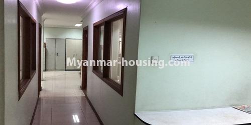 Myanmar real estate - for rent property - No.4739 - Large office room for rent on Ba Yint Naung Road, Kamaryut Township. - corridor view