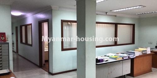 Myanmar real estate - for rent property - No.4739 - Large office room for rent on Ba Yint Naung Road, Kamaryut Township. - one room view