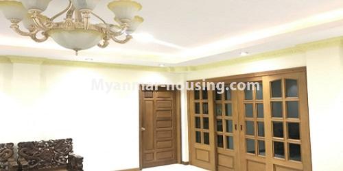 Myanmar real estate - for rent property - No.4740 - Landed house for rent near Kyauk Yae Twin, Mayangone! - living room view