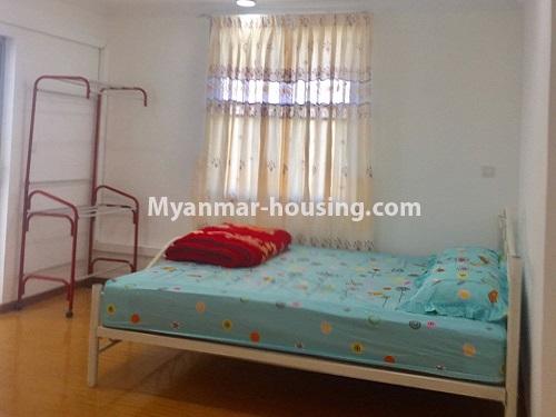 Myanmar real estate - for rent property - No.4741 - Furnished 2BHK Royal Thukha condominium for rent in Hlaing! - another bedroom view