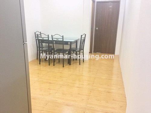 ミャンマー不動産 - 賃貸物件 - No.4741 - Furnished 2BHK Royal Thukha condominium for rent in Hlaing! - dining area view