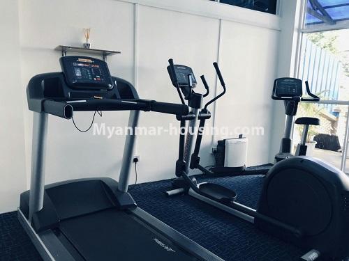 ミャンマー不動産 - 賃貸物件 - No.4742 - One bedroom serviced apartment for rent in Bahan! - another view of gym