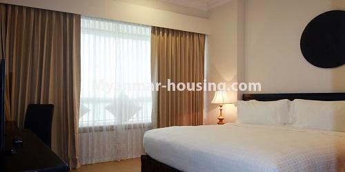 ミャンマー不動産 - 賃貸物件 - No.4746 - 1BHK Pyay Garden Residence serviced room for rent in Sanchaung! - bedroom view