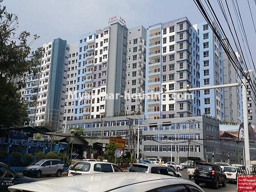 缅甸房地产 - 出租物件 - No.4749 - 3 BHK newly Shwe Moe Kaung Condominium room for rent in Yanking! - building view