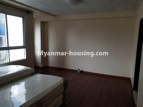 Myanmar real estate - for rent property - No.4749 - 3 BHK newly Shwe Moe Kaung Condominium room for rent in Yanking! - bedroom view