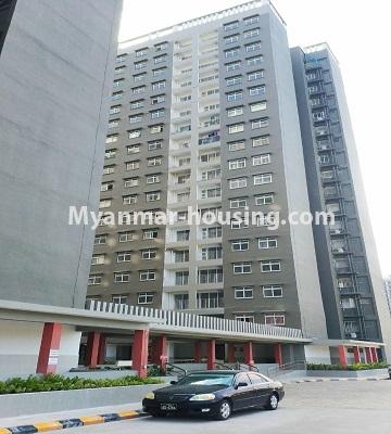 Myanmar real estate - for rent property - No.4754 - 1 BHK Ayar Chan Thar condominium room for rent in Dagon Seikkan! - another view of building 