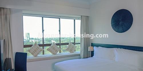Myanmar real estate - for rent property - No.4755 - 3BHK Pyay Garden Residence serviced room for rent in Sanchaung! - master bedroom view