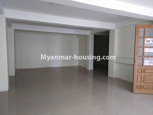 Myanmar real estate - for rent property - No.4756 - First Floor Condominium Room for office option in Lanmadaw! - hall view