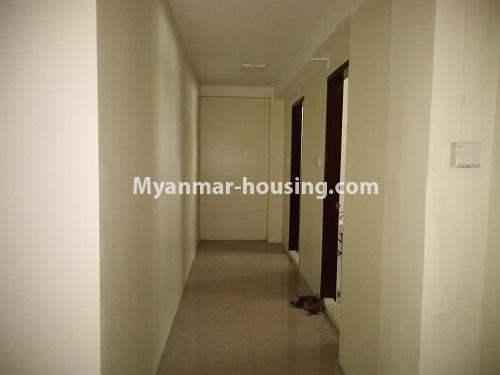 Myanmar real estate - for rent property - No.4756 - First Floor Condominium Room for office option in Lanmadaw! - corridor view