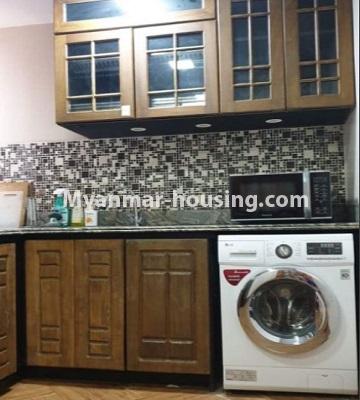 ミャンマー不動産 - 賃貸物件 - No.4759 - 3BHK unit in B Zone with nice decoration for rent in Star City, Thanlyin! - another view of kitchen 