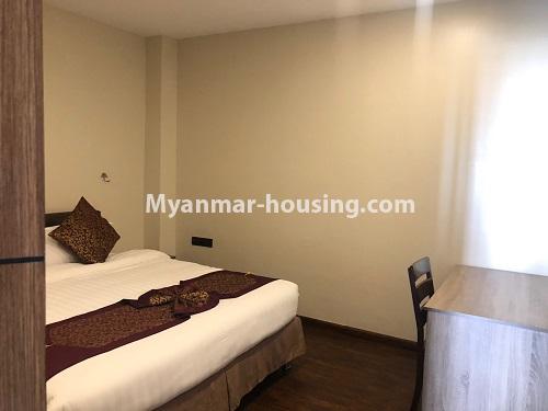 Myanmar real estate - for rent property - No.4760 - 1BHK Serviced Residence G room for rent in Bahan! - bedroom room  view