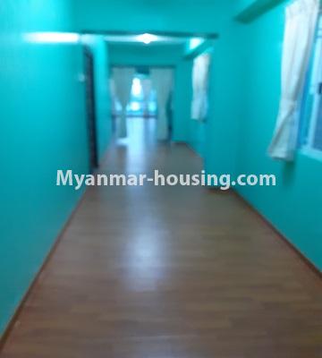 Myanmar real estate - for rent property - No.4762 - 2BHK furnished Mini Condo room for rent in Bahan! - corridor view