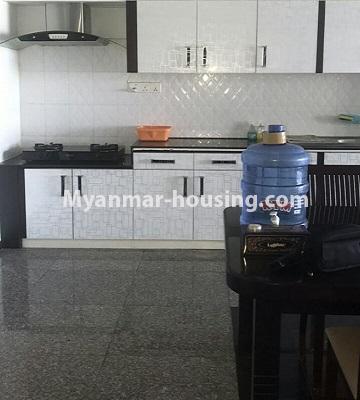 缅甸房地产 - 出租物件 - No.4764 - A nice 4BHK Orchid Condominium room for rent in Ahlone! - kitchen view