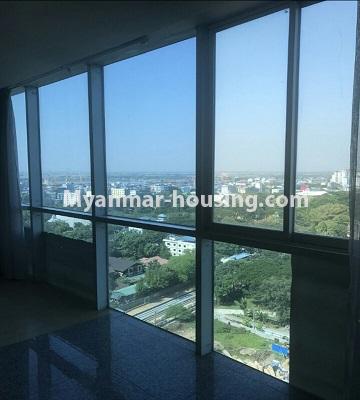 Myanmar real estate - for rent property - No.4764 - A nice 4BHK Orchid Condominium room for rent in Ahlone! - outside view from living room