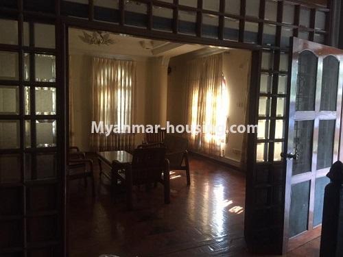 缅甸房地产 - 出租物件 - No.4766 - Two storey landed house for office option or residential option for rent in Bahan! - living room view