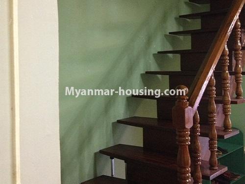ミャンマー不動産 - 賃貸物件 - No.4767 - Fourth floor with full attic ( top floor) for rent in Shwe Sapel Yeik Mon Housing, Kamaryut! - stair view
