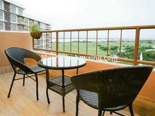 Myanmar real estate - for rent property - No.4768 - 2BHK lovely room for rent in Star City, Thanlyin! - day outside view from balcony