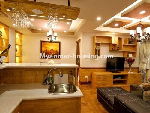ミャンマー不動産 - 賃貸物件 - No.4768 - 2BHK lovely room for rent in Star City, Thanlyin! - another view of living room area