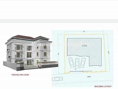 缅甸房地产 - 出租物件 - No.4771 - New four storey landed house for rent near The Embassy of Italy, Bahan! - house layout view