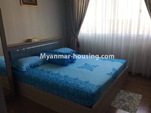 Myanmar real estate - for rent property - No.4775 - B Zone Two bedroom unit in Star City, Thanlyin! - master bedroom view