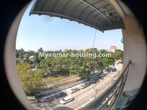 ミャンマー不動産 - 賃貸物件 - No.4777 - Nice 2BHK condominium room for rent in Sanchaung! - outside view from balcony
