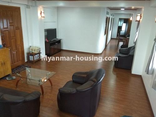 缅甸房地产 - 出租物件 - No.4777 - Nice 2BHK condominium room for rent in Sanchaung! - another view of living room