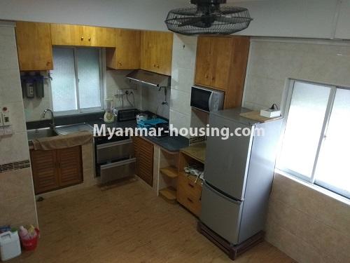 ミャンマー不動産 - 賃貸物件 - No.4777 - Nice 2BHK condominium room for rent in Sanchaung! - kitchen view