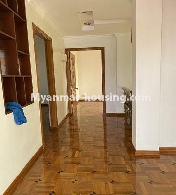 Myanmar real estate - for rent property - No.4781 - 7BHK decorated landed house for rent in Yankin! - corridor view