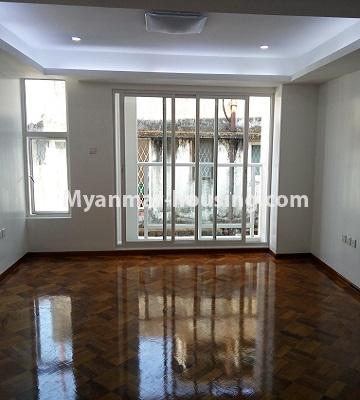 缅甸房地产 - 出租物件 - No.4782 - Furnished 1BHK Blossom Garden Condominium room for rent in Dagon! - living room view