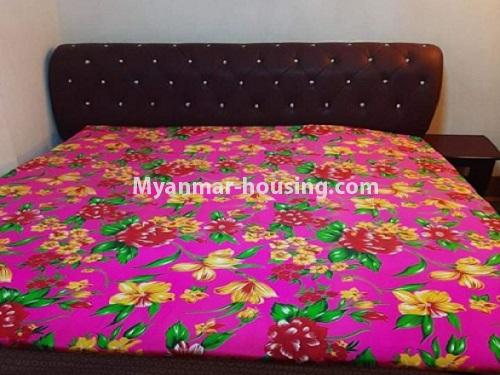 Myanmar real estate - for rent property - No.4783 - Nice apartment room for rent near Shwedagon Pagoda, Bahan! - bed and mattress view