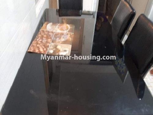Myanmar real estate - for rent property - No.4783 - Nice apartment room for rent near Shwedagon Pagoda, Bahan! - dining area view