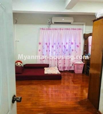 Myanmar real estate - for rent property - No.4784 - Mini condo room for rent near Tarmway Ocean, Tarmway Township. - bedroom view