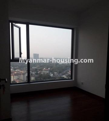 ミャンマー不動産 - 賃貸物件 - No.4785 - 2BHK Room in The Central Condominium for rent in Yankin! - bedroom view