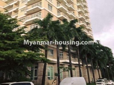ミャンマー不動産 - 賃貸物件 - No.4786 - 3BHK Mindhamma Condominium room for rent in Mayangone! - building view