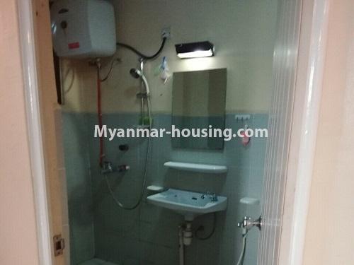 Myanmar real estate - for rent property - No.4787 - Furnished Blazon Condominium room for rent near Myaynigone, Sanchaung! - bathroom view