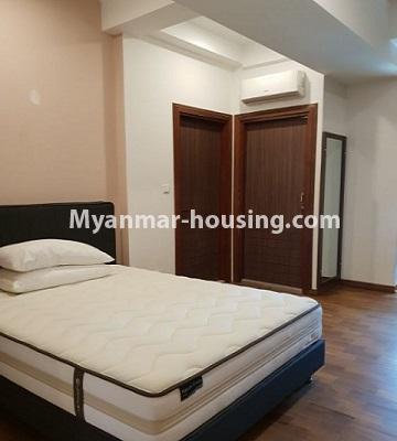 Myanmar real estate - for rent property - No.4788 - 3BHK decorated Lamin Luxury condominium room for rent in Hlaing! - bedroom 3 view
