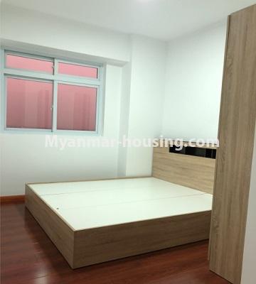 Myanmar real estate - for rent property - No.4790 - Two bedroom Ayar Chan Thar condominium room for rent in Dagon Seikkan! - master bedroom view