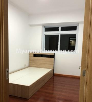 缅甸房地产 - 出租物件 - No.4790 - Two bedroom Ayar Chan Thar condominium room for rent in Dagon Seikkan! - single bedroom view