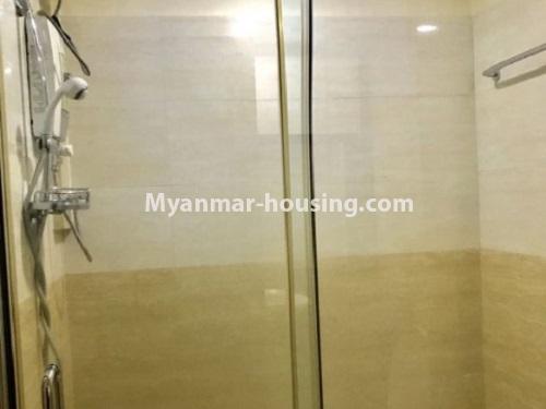 Myanmar real estate - for rent property - No.4792 - 3BHK Orchid Condominium room with reasonable price for rent in Ahlone! - another bathroom view