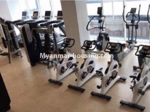 Myanmar real estate - for rent property - No.4792 - 3BHK Orchid Condominium room with reasonable price for rent in Ahlone! - gym view